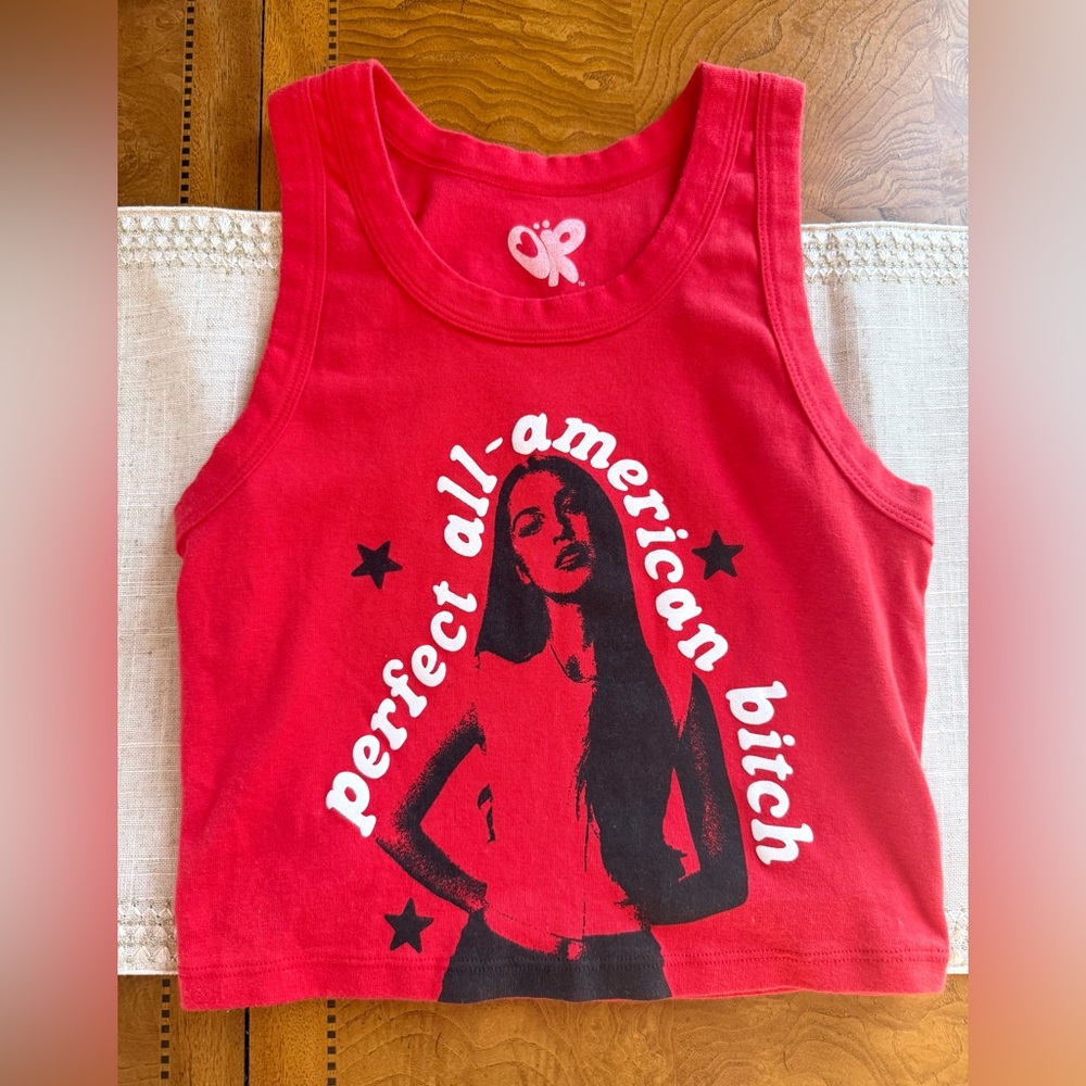 olivia rodrigo graphic tank top size XL